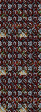 Siyah ve nötr renklerde çiçekler. Raster illüstrasyonunda çiçek deseni çizimi.