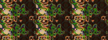 Egzotik çiçekler, kahverengi ve yeşil renkler üzerine botanik, parlak klasik doğa. Raster illüstrasyonu. Klasik tropikal doğal elementlerin suluboya seti.