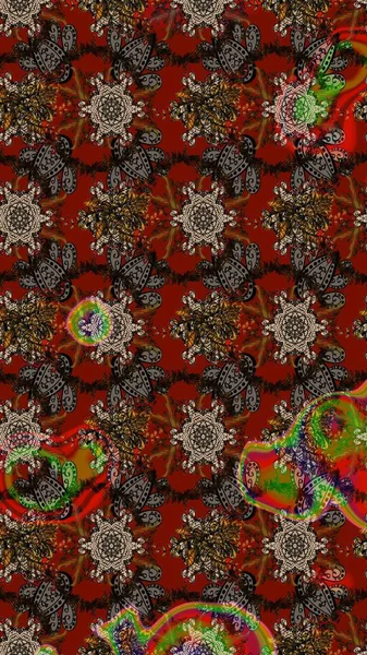 Tekstil veya kitap kapakları, imalat, duvar kağıtları, baskı, hediye paketi ve yapıştırma kitabı için çiçek eskizi geçmişi. Raster illüstrasyonu. Küçük ölçekli çiçeklerdeki basit sevimli desen.