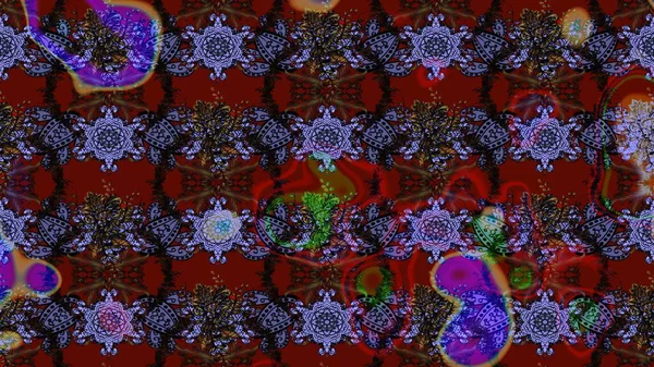 Düz Çiçek Elementleri Tasarımı. Güzel kumaş deseni. Zentangle soyut çiçekleri. Karalama çiçeği. Raster illüstrasyonu. Renkli Bahar Teması çizim şablonu.