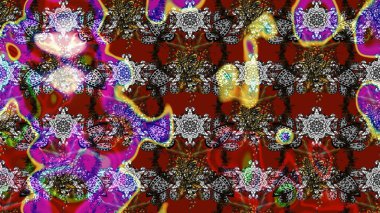 Raster Hip kumaş deseni. Eskiz Vintage Çiçek Deseni.