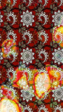 Tekstil veya kitap kapakları, imalat, duvar kağıtları, baskı, hediye paketi ve yapıştırma kitabı için çiçek eskizi geçmişi. Raster illüstrasyonu. Küçük ölçekli çiçeklerdeki basit sevimli desen.