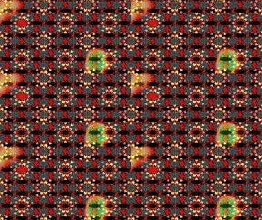 Raster suluboya çiçek deseni, narin çiçekler, siyah ve kırmızı çiçekler, tebrik kartı şablonu. Güzel kumaş deseni.