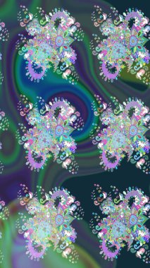 Düğün davetiyeleri için çiçek deseni, tebrik kartları, hatıra defteri, baskı, hediye paketi, imalat. Suluboya tarzında mavi ve yeşil çiçekli zarif eskiz deseni, tasarım elementleri. Düzenlenebilir