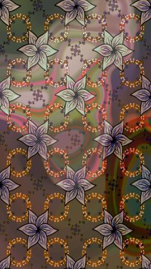 Zarif, parlak ve eskiz kahverengi ve gri çiçek desenli tasarım. Sabıka baskıları, bebek kıyafetleri, duvar kâğıtları, paket kutuları vb..