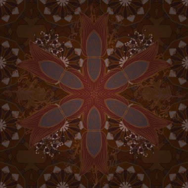 Çiçekli bahar çiçekleri. Moda baskıları için zarif bir şablon. Motley illüstrasyonu. Küçük renkli çiçekler. Küçük çiçekte güzel bir desen. Kusursuz..