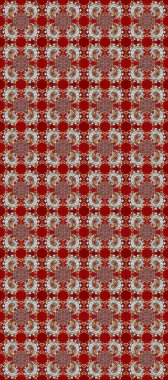 Dekoratif simetri arabesk. Kusursuz ortaçağ çiçek deseni. Raster illüstrasyonu. Doğum günü kartı, davetiye ya da afiş için iyidir. Kırmızı, kahverengi ve gri renklerde altın.