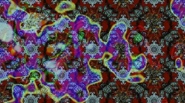 Hediye ambalaj kağıdı, tebrik kartları, posterler ve pankart tasarımı. Mavi ve kahverengi renkte çiçekler. Raster düz çiçek çizim deseni.