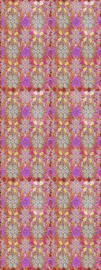 Çiçek. Raster illüstrasyonu. Tarafsız ve pembe renklerde. Kusursuz dekoratif arka plan, çiçek mandala.