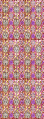 Çiçek. Raster illüstrasyonu. Tarafsız ve pembe renklerde. Kusursuz dekoratif arka plan, çiçek mandala.