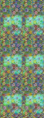 Zarif, parlak ve pürüzsüz yeşil ve mavi çiçek desenli tasarım. Sabıka baskıları, bebek kıyafetleri, duvar kâğıtları, paket kutuları vb..