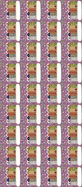 Kartpostallar, duvar kağıtları ya da tatil tasarımı için dekoratif, pürüzsüz desen. Şenlikli konfeti geçmişi olan eski Avrupa konak evlerinin renkli bir çizimi.