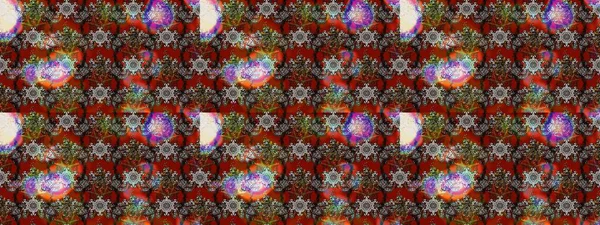 Süslü kumaş deseni. Raster illüstrasyonundaki çiçek desenli çizim. Düz Çiçek Elementleri Tasarımı. Renkli Bahar Teması çizim şablonu.