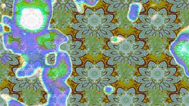 Egzotik çiçekler, yeşil ve mavi renkler üzerine botanik ve parlak klasik doğa. Klasik tropikal doğal elementlerin suluboya seti. Raster illüstrasyonu.