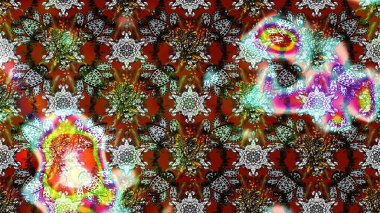 Kumaş, tekstil, duvar kağıdı baskısı için. Tomurcukları çiçek olan sevimli bir çiçek deseni. Raster illüstrasyonu. Eskiz geçmişi. Eski usul. Raster..