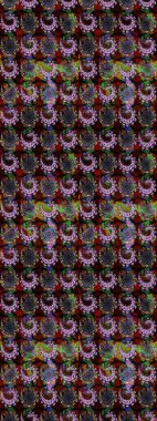 Siyah ve kahverengi renkte çiçekler. Çiçekli karalama şeklinde Raster çiçek deseni. Yumuşak, yaz çiçekli arka plan.