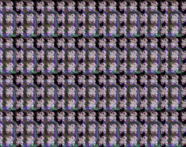 Yeşil ve siyah, yeşil ve siyaha. El çizimi çiçek unsurları olan soyut çizim raster deseni. Retro tekstil tasarım koleksiyonu. 1950-1960 motifleri. Çiçekli ipek eşarp..