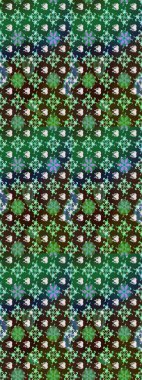 Çizim çiçek deseni duvar kağıdı, web sitesi arka planı, ambalaj kağıdı, davetiye, broşür, afiş veya web sitesi için kullanılabilir. Parlak elementlerin. El çizimi Raster illüstrasyonu.