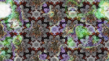 Düz Çiçek Elementleri Tasarımı. Gri renkli, zarif çiçek buketli suluboya. Raster illüstrasyonu. Renkli Bahar Teması çizim şablonu.