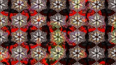 Güzel, parlak, pürüzsüz kumaş, tuval. Eski moda arka plan. Kıvırcık, parlak örgü. Raster illüstrasyonu. Desen, çizim, çiçek sınırı. Çiçeklerin çelengi.