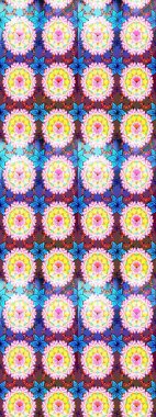 Raster illüstrasyonu. Karalama çiçeği. Güzel kumaş deseni. Zentangle soyut çiçekleri. Renkli Bahar Teması eskiz kalıbı. Düz Çiçek Elementleri Tasarımı.