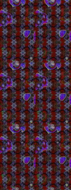 Kırmızı ve kahverengi renkte çiçekler. Çiçekli çizim şekli. Renkli Bahar Teması eskiz kalıbı. Düz Çiçek Elementleri Tasarımı.