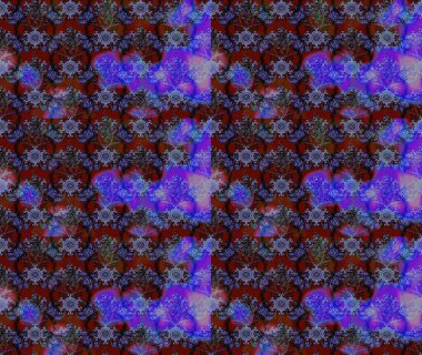 Menekşe çiçekli eskiz deseni, suluboya çiçek deseni, sevimli çiçek, duvar kağıdı, kart veya kumaş için fayanslı. Raster - stok.