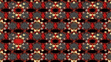 Kumaş, duvar kağıdı ve kağıt üzerine baskı yapmak için gelişen arka plan. Raster illüstrasyonu. Moda arka planında parlak buketler. Eski usul küçük çiçekli şirin bir eskiz deseni..