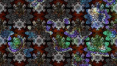 Siyah renkli çiçekler. Elle boyanmış suluboya resim çizimi çiçekler ve bitkiler.