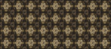 Altın elementli gri ve kahverengi renkler. Raster altın çiçek süsü brokar kumaş ve cam desenli. Çiçek desenli altın metal. Kusursuz altın desen.