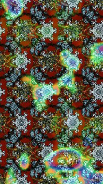 Eskiz Vintage Çiçek Deseni. Raster Kalça dokusu deseni.