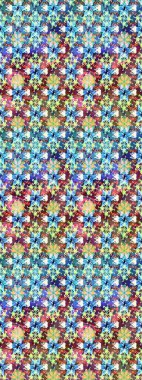 Küçük renkli çiçekler. Moda baskıları için zarif bir şablon. Motley illüstrasyonu. Küçük çiçekte güzel bir desen. Robot resim. Çiçekli bahar çiçekleri.