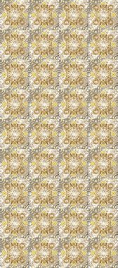 Klasik barok çiçekli, bej, nötr ve gri üzerine altın desenli. Bej, nötr ve gri renklerde altın element. Lüks, kraliyet ve Viktorya dönemi konsepti. Süslü raster dekorasyonu.