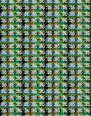 Şirin çiçekli, desenli, yeşil ve nötr renklerde renkli eskiz deseni. Tekstil için suluboya eskiz deseni. El çizimi çiçek çizimi deseni (fayans)).