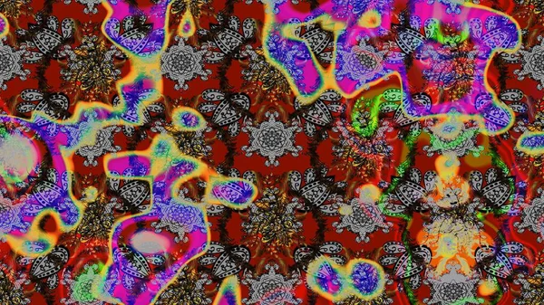 Raster illüstrasyonu. Küçük çaplı çiçeklerdeki basit şirin desenler. Tekstil veya kitap kapakları, imalat, duvar kağıtları, baskı, hediye paketi ve yapıştırma kitabı için çiçek eskiz geçmişi.