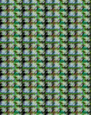 Şirin çiçekli, desenli, yeşil ve nötr renklerde renkli eskiz deseni. Tekstil için suluboya eskiz deseni. El çizimi çiçek çizimi deseni (fayans)).