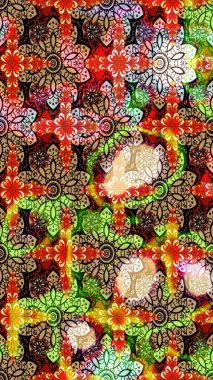 Düz Çiçek Elementleri Tasarımı. Renkli Bahar Teması eskiz kalıbı. Çiçekli çizim şekli. Bej renkte çiçekler.