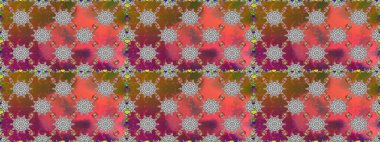 Raster illüstrasyonu. Kahverengi ve gri renkli çiçekler. Şatafatlı bahar bahçesi dokusu. Çiçek deseni. Kahverengi ve gri renkte çiçek çizimi.