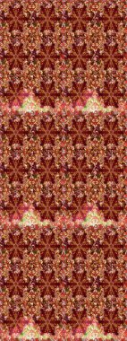 Kırmızı renklerde ve altın elementlerle klasik, dikişsiz desen. Noel 2019, kar tanesi, yeni yıl.