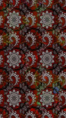 Raster illüstrasyonu. Bahar çiçekleriyle güzel bir çiçek deseni çizmişsin. Güzel kumaş deseni.