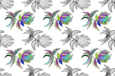 Sevimli çiçeklerle, desenli, kırmızı, beyaz ve gri renklerle renksiz desenli. Elle çizilmiş çiçek deseni (fayans). Tekstil için suluboya desensiz.