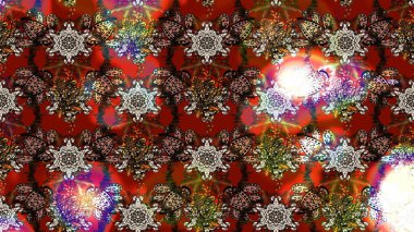 Hediye ambalaj kağıdı, tebrik kartları, posterler ve pankart tasarımı. Kahverengi ve kırmızı renkte çiçekler. Raster düz çiçek çizim deseni.