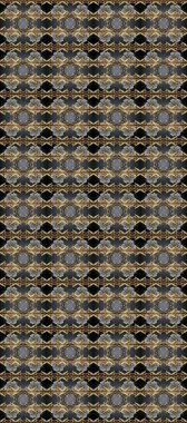 Kusursuz altın desen. Raster oryantal süs. Gri, kahverengi ve siyah renklerde altın elementlerle kusursuz desen.