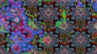 Moda baskıları için zarif bir şablon. Küçük renkli çiçekler. Robot resim. Çiçekli yaz çiçekleri. Küçük çiçekte güzel bir desen. Motley illüstrasyonu.