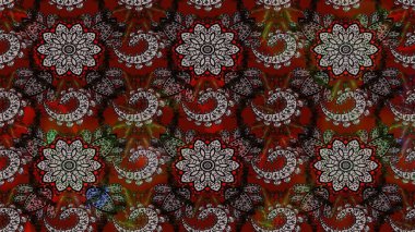 Raster illüstrasyonu. Güzel kumaş deseni. Bahar çiçekli güzel bir çiçek deseni..