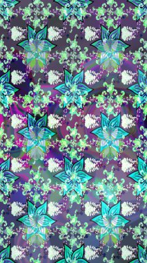 Güzel kumaş deseni. Çizim raster deseni. Çiçek arka planı.