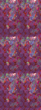 Raster illüstrasyonu. Yaprak ve çiçeklerin suluboya resimleri, mor ve kahverengi renkler üzerine çizimler. Yumuşak, bahar çiçekleri mor ve kahverengi renklerde.