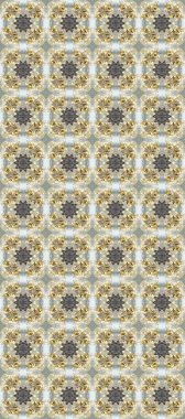 Kusursuz altın desenli bukleler. Raster illüstrasyonu. Raster altın desen. Doğu tarzı arabesk. Altın elementli gri, bej ve nötr renkler.