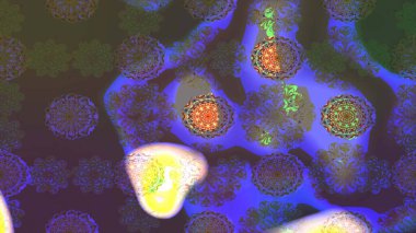 Mor renkli çiçekli çiçek deseni çiz. Suluboya tarzında mor renkte çiçekler.