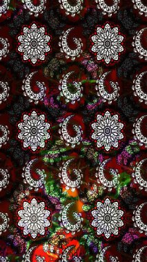 Sketch Colour Spring Theme eskiz kalıbı. Siyah ve kahverengi renkte çiçekler. Düz Çiçek Elementleri Tasarımı. Sevimli çiçek raster deseni.